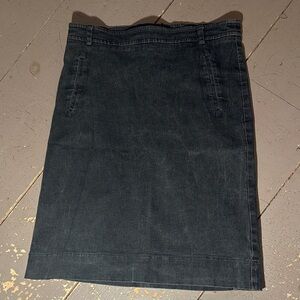 Vintage French Connection Y2K Charcoal Pencil Skirt